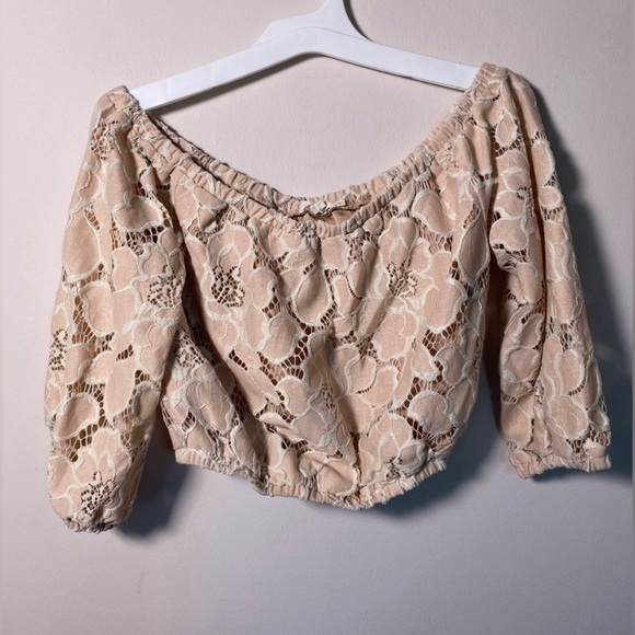 EUC - Tularosa Hadley Off Shoulder Crop Top - Size XS - Picture 3 of 6
